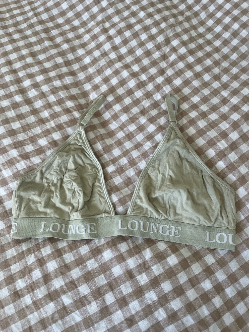 Women's Soft Triangle Bralette in Sage